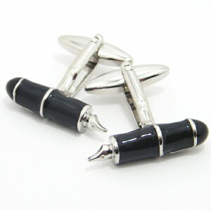 すらすら万年筆ペン カフス カフスボタン カフリンクス cufflinks cuffs メンズ 男性 結婚式 ユニーク おもしろ 面白 面白い リアルな スーツアクセサリー専門店 父の日 ギフトにも ブライダル