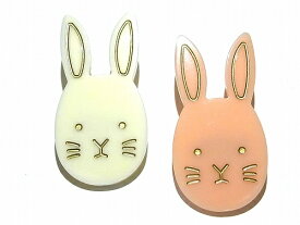 ルチカ ブローチ ウサギ ★ メール便送料無料 ★『 ラビット ピンク ホワイト』 Luccica アニマル 動物 モチーフ アクセサリー ジュエリー グッズ かわいい おもしろ レディース 可愛い うさぎ 兔 個性的 誕生日 プレゼント 雑貨 ユニーク luccica お祝い 春物 猫 星 花