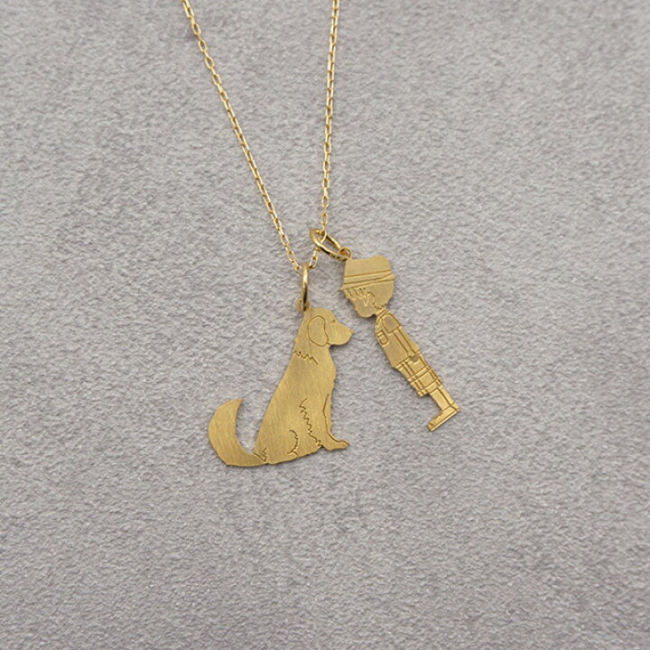 楽天市場】【刻印可】K18チャーム my sweet dog ペンダントトップ K18  