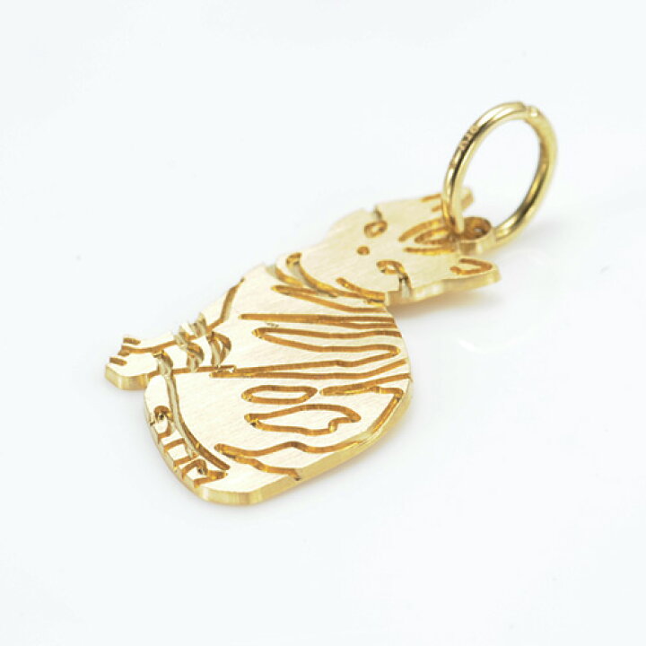 楽天市場】【刻印可】K18チャーム my sweet cat ペンダントトップ K18  