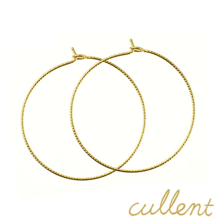 楽天市場】【廃盤終了】K18 フープピアス elegant hoop 30 フープ 