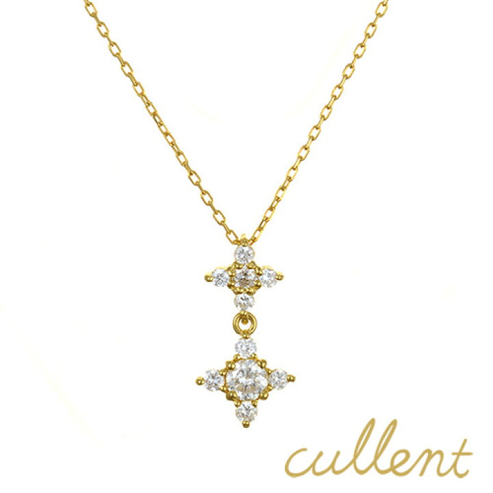 楽天市場】ダイヤモンド ネックレス K18 swing flower ネックレス K18  