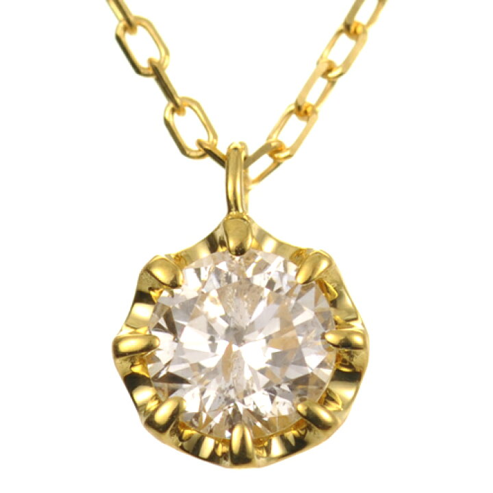 楽天市場】ダイヤモンドネックレスK18 blooming dia 0.3ct ネックレス 