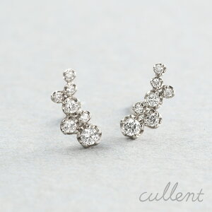Pt900 プラチナダイヤモンドピアス Victoria ピアス Pt プラチナ ダイヤモンド シンプル レディース 直結 ポスト ライン ニッケルフリー 金属アレルギー ノンアレルギー