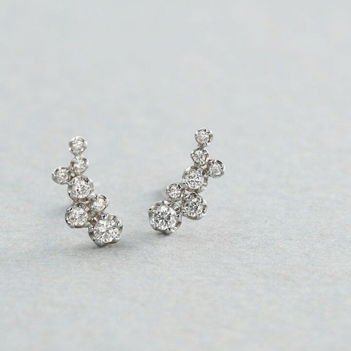楽天市場】Pt900 プラチナダイヤモンドピアス Victoria ピアス 