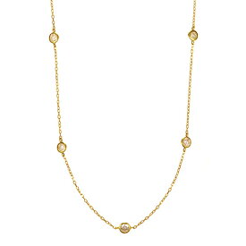 ダイヤモンド ステーション ネックレス K18 liberty station ネックレス K18 18金 18k ゴールド ダイヤモンド ダイヤ レディース ステーションネックレス 重ねづけ ピンクゴールド