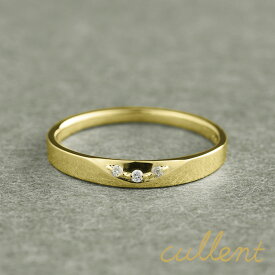 K18ダイヤモンドリング SASAE L's 18金 ゴールド ペアリング マリッジリング 結婚指輪 ペア 重ね付け ファッションリング