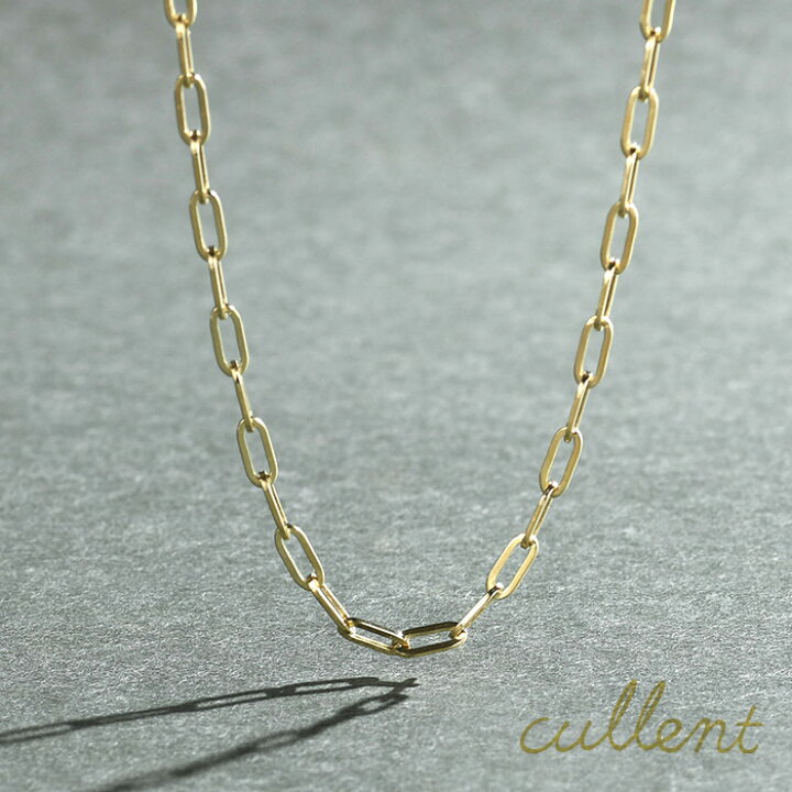 楽天市場】K18 ネックレス Hollow Cable チェーンネックレス チェーン 