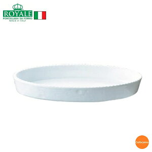 ロイヤル　小判グラタン皿　ホワイト　PB200-36　36.5cm　RLI-20［関連：ROYALE 業務用 イタリア ブランド 耐熱磁器 オーブンウェア 食器 オーブン 電子レンジ対応］