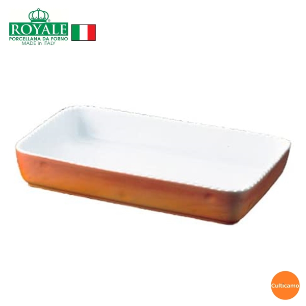 イタリアの陽気な食文化が生んだオーブンウェアーの逸品 ロイヤル 角型グラタン皿 カラー 品質のいい PC500-36 お得 36cm RLI-27 関連：ROYALE 食器 オーブンウェア ブランド イタリア 電子レンジ対応 オーブン 耐熱磁器 業務用