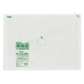 ジャパックス　LD　規格袋　KSシリーズ　透明　1,000枚入　KS18　38cmx53cm　XPL-34［関連：業務用 消耗品 包装用品 規格袋 ポリ袋 ビニール袋 販売用 お菓子 ケーキ ベーカリー 食品 小物］