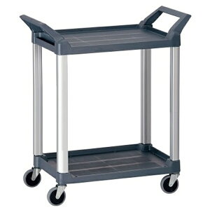 トラスト Hi5 ユーティリティーカート S2段 4010 グレー HKC-92【メーカー直送品】【代引不可】[関連:TRUST 業務用 キッチンワゴン サービスカート バッシングカート 2段カート 配膳車