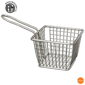 AM ステンレス ミニフライバスケット 正方形 小 FRYS443 PHL-B1[関連:アメリカンメタルクラフト 業務用 インスタ映え 食器 から揚げ ポテトフライ オニオンフライ 串揚げ インテリア パ