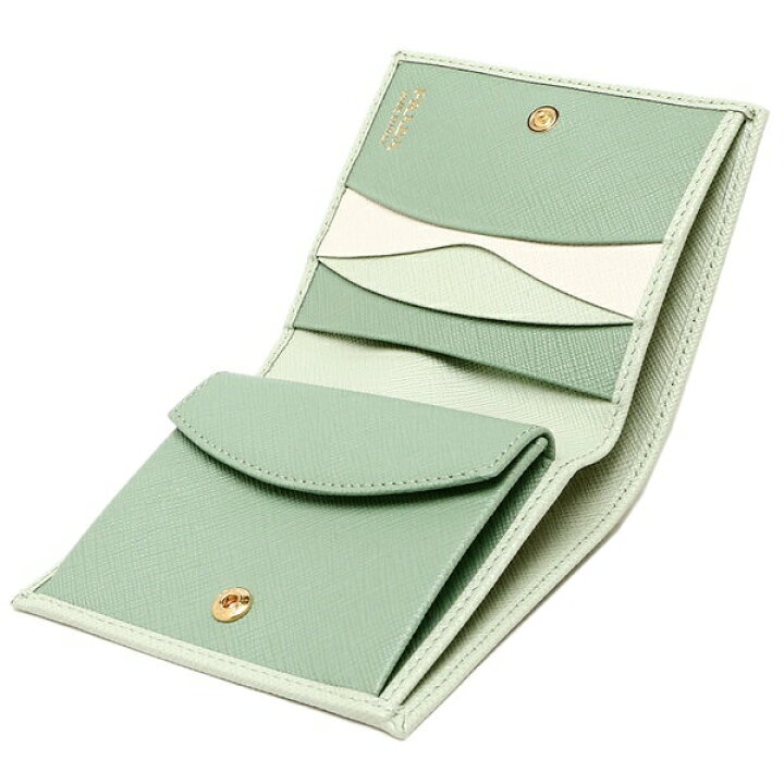 楽天市場】プラダ 二つ折り財布 財布サフィアーノマルチカラー ミニ  