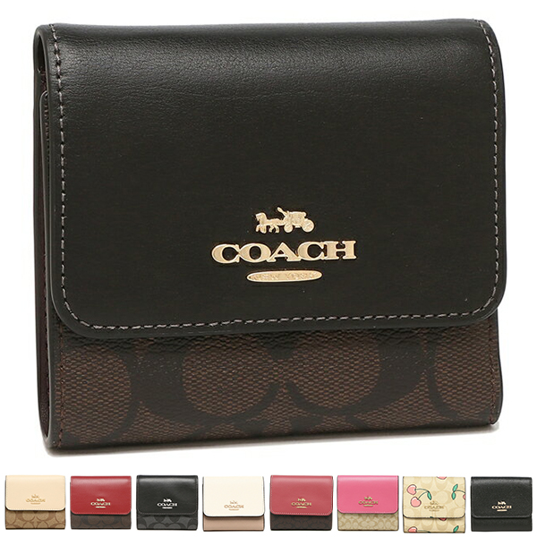 在庫有り お買い得 新品 コーチ COACH 3つ折り財布 SMALL TRIFOLD WALLET グラファイト/ブラック - 財布