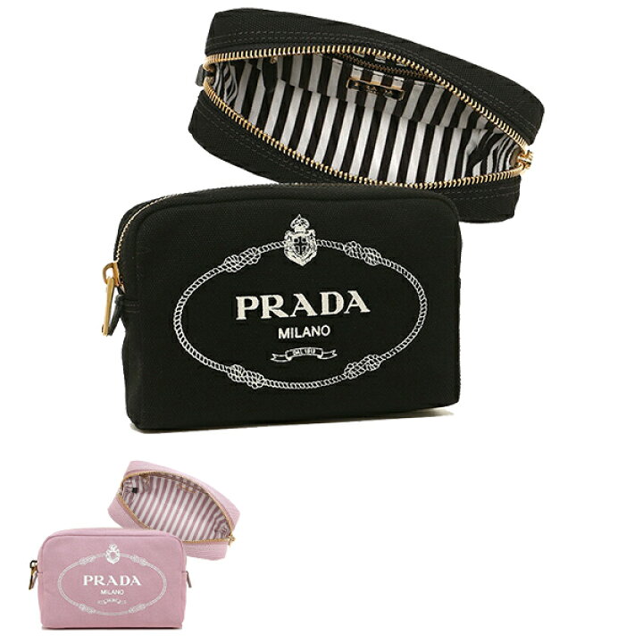 楽天市場】プラダ ポーチ カナパ ロゴ レディース PRADA 1NA021 20L 