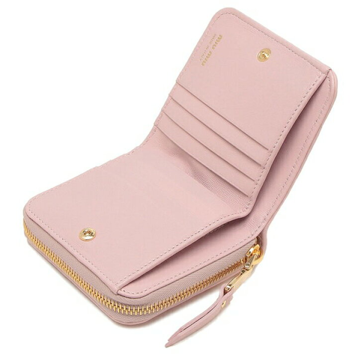 楽天市場】MIU MIU ミュウミュウ 二つ折り財布 マテラッセ MATELASSE 