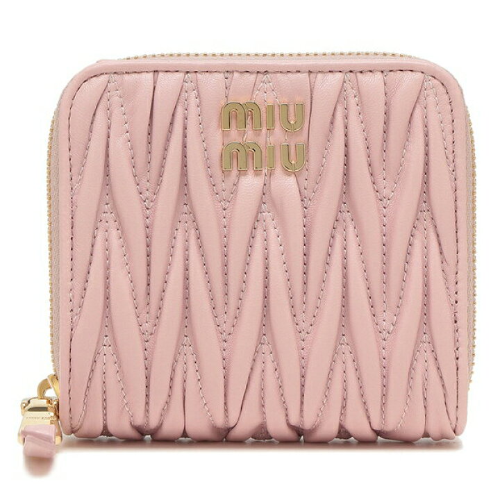 楽天市場】MIU MIU ミュウミュウ 二つ折り財布 マテラッセ MATELASSE 