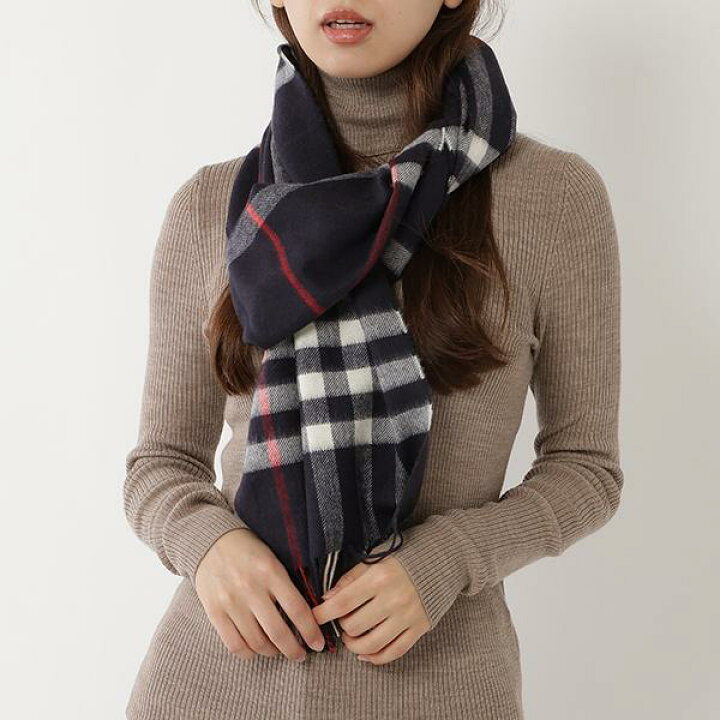 楽天市場】BURBERRY バーバリー マフラー カシミヤ バーバリーチェック 