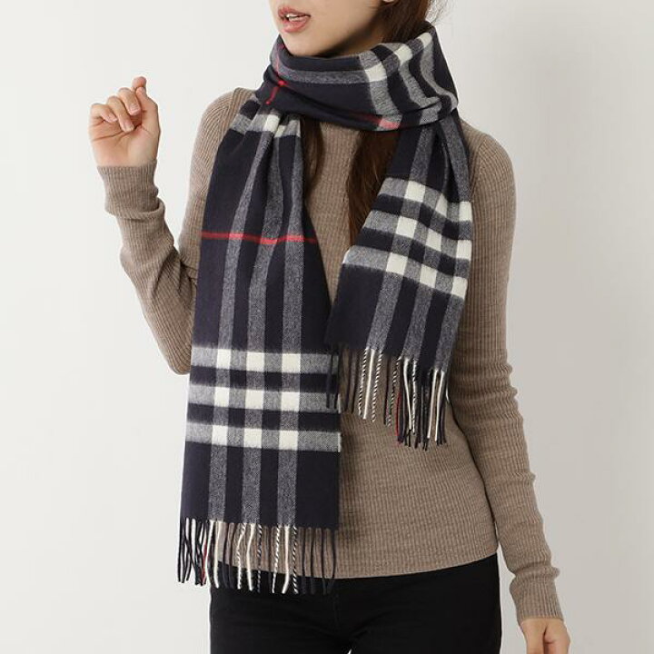 楽天市場】BURBERRY バーバリー マフラー カシミヤ バーバリーチェック  