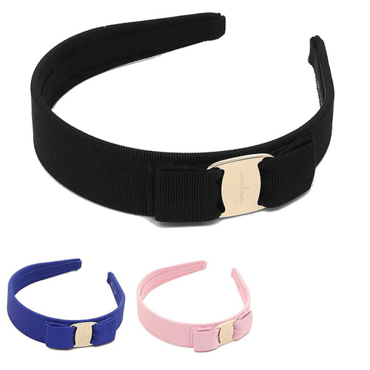 サルヴァトーレフェラガモ ヴァラリボンカチューシャ マゼンタ  