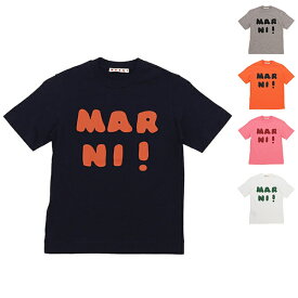 【P10倍 4/20 20時～4/21 9時】マルニ Tシャツ・カットソー ロゴプリントクルーネックTシャツ キッズ 子供服 ロゴ キッズ 子供服 MARNI M00934M00HZ MT163U