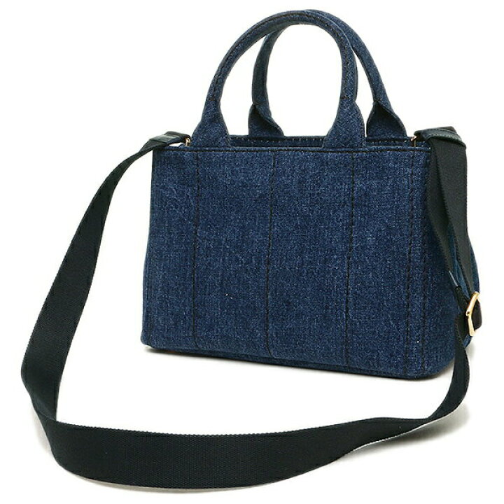 br>PRADA DENIM TOTE BAG プラダ ミニ カナパ デニム トートバッグ  