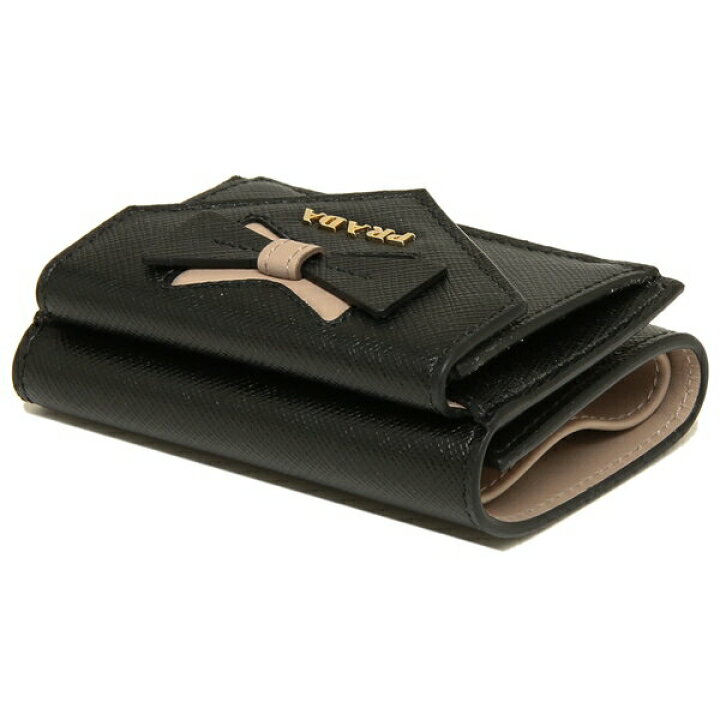 楽天市場】プラダ 財布 三つ折り財布 サフィアーノ ミニ財布 リボン  