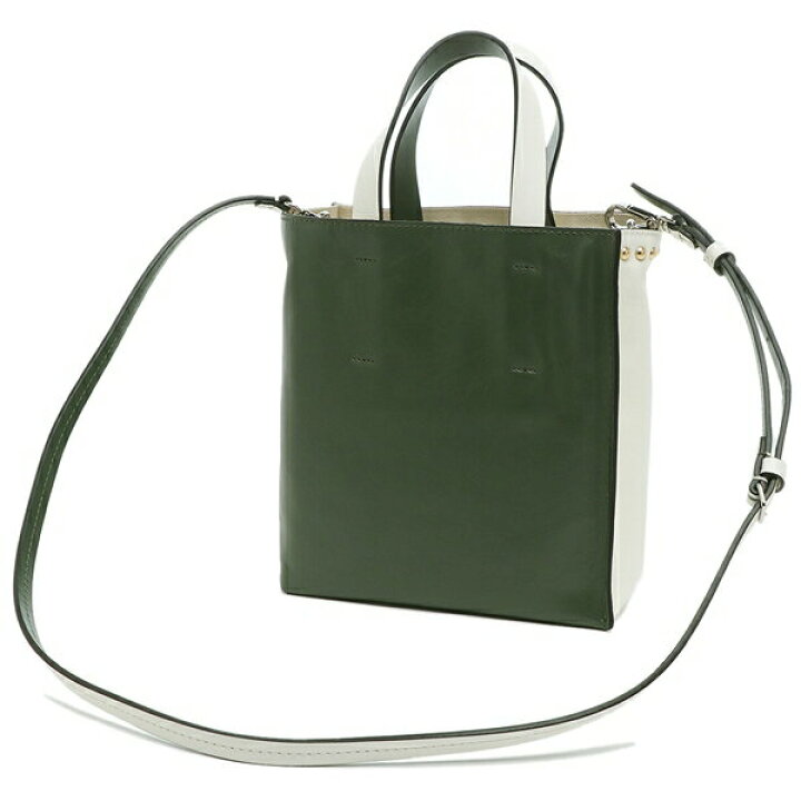 ✨極美品✨【マルニ】ミュゼオショルダーバッグ2way ブラック黒カーキ