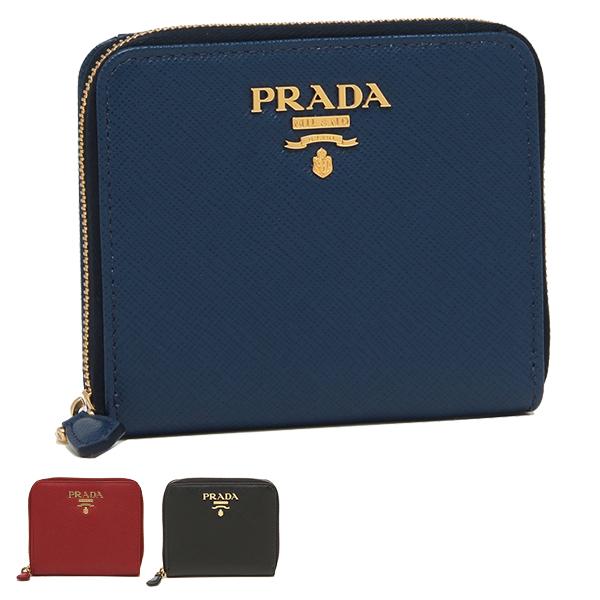 プラダ 財布 二つ折り財布 サフィアーノ ミニ財布 レディース PRADA 1ML036 QWA | AXES（アクセス）楽天市場店