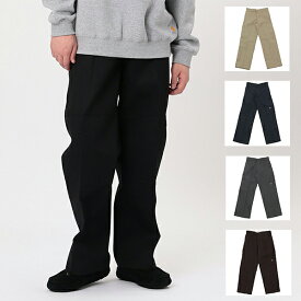 ディッキーズ ダブルニー ワークパンツ ルーズフィット TCツイル DOUBLE KNEE WORK PANTS チノパンツ レングス30 32 8.5OZ 8.5オンス メンズ Dickies 85283