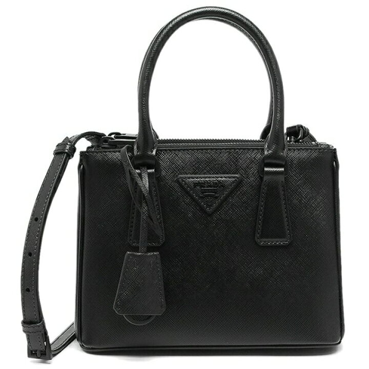 良品 プラダ サフィアーノ ガレリア ハンド ショルダー バッグ  