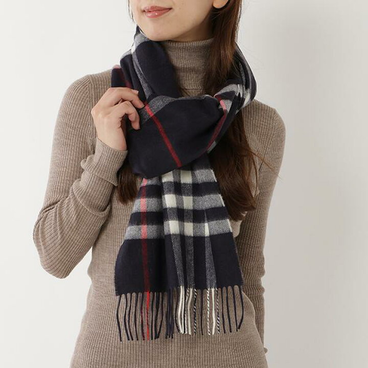 楽天市場】BURBERRY バーバリー マフラー カシミヤ バーバリーチェック  