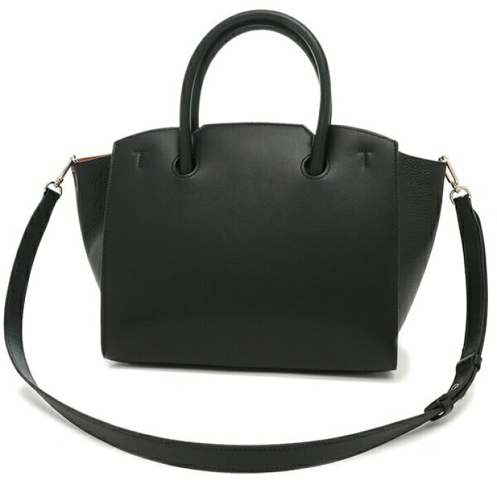極美品✨フルラ 現行 GENESI ハンドバッグ 2wayターンロックレザー 黒 