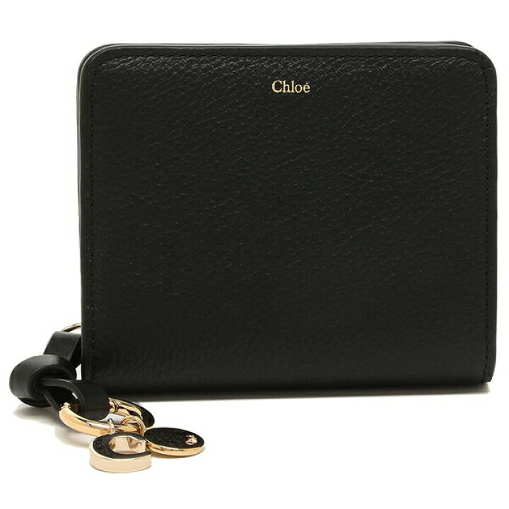 クロエ アルファベット ブラック レザー レディース Chloe【228-14548  