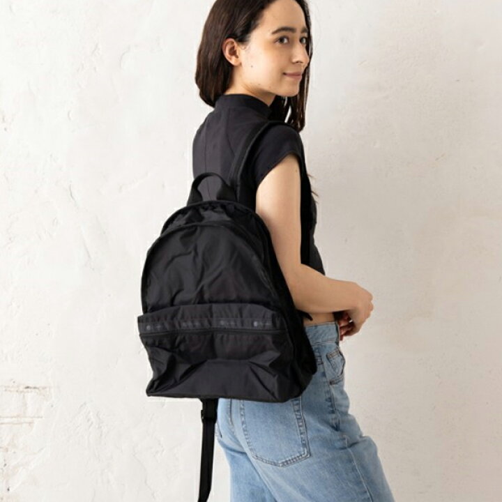 楽天市場】レスポートサック リュック ブラック レディース LESPORTSAC 