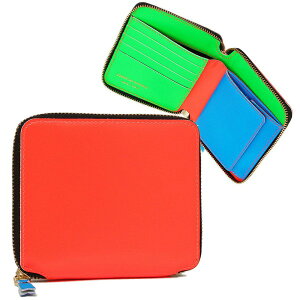 �R���f�M�����\�� ���z ���f�B�[�X/�����Y COMME des GARCONS SA2100SF SUPER FLUO ZIP AROUND SMALL WALLET ��܂���z ORANGE
