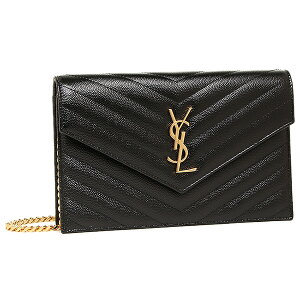 【4時間限定ポイント10倍】【返品OK】サンローランパリ バッグ レディース SAINT LAURENT PARIS 393953 BOW01 1000 MONOGRAMME SAINT LAURENT MATELLASSE ショルダーバッグ NERO