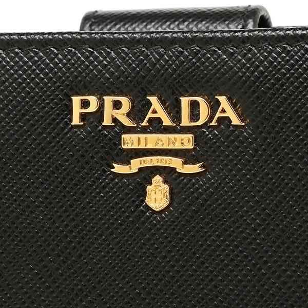 プラダ 財布 二つ折り財布 レディース PRADA 1ML225 QWA F0002 ブラック | AXES（アクセス）楽天市場店