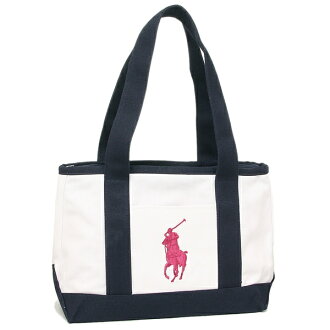 Brand A Polo Tote Bag Lady S Ralph Lauren Ra100107 Polo Tote Bag Lady S Ralph Lauren Ra100107 White