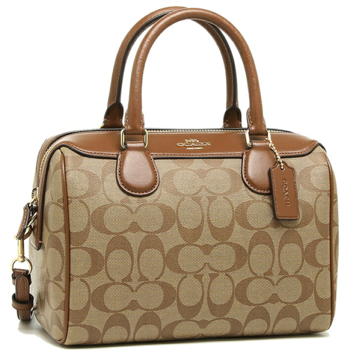 楽天市場 コーチ ハンドバッグ ショルダーバッグ アウトレット レディース Coach F323 Ime74 カーキ ブラウン 返品ok Axes アクセス 楽天市場店