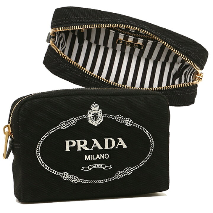 楽天市場】プラダ ポーチ カナパ ロゴ レディース PRADA 1NA021 20L  