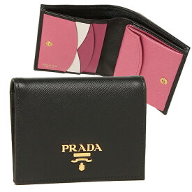 プラダ 二つ折り財布 財布サフィアーノマルチカラー ミニ財布 レディース PRADA 1MV204 ZLP 一粒万倍日