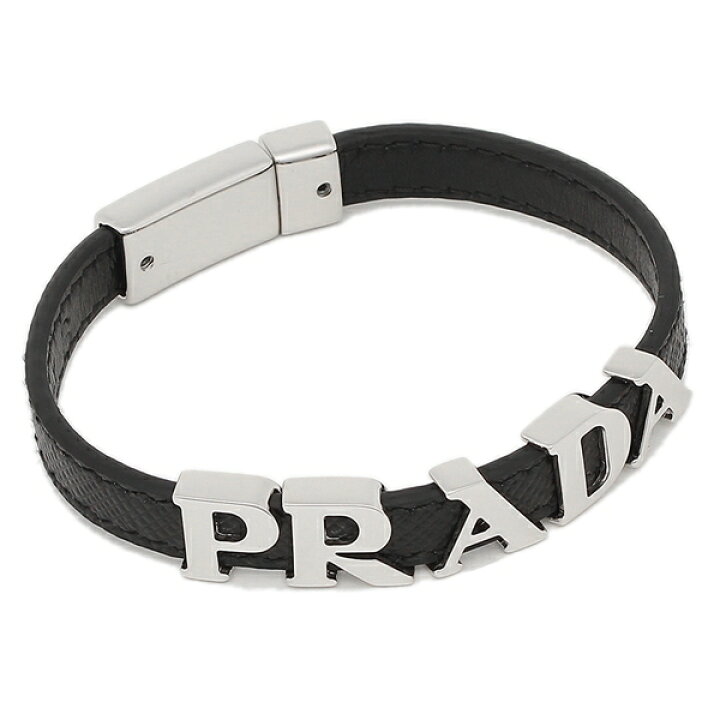 楽天市場 プラダ ブレスレット アクセサリー サフィアーノ レザー バングル ブラック メンズ Prada 2ib290 053 F0002 返品ok Axes アクセス 楽天市場店