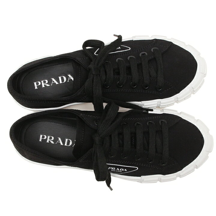 プラダ ミュール サボ 靴 チョコレート トライアングルロゴ ブラック レディース Prada 1d652m Jhr 040 F0002 使い勝手の良い