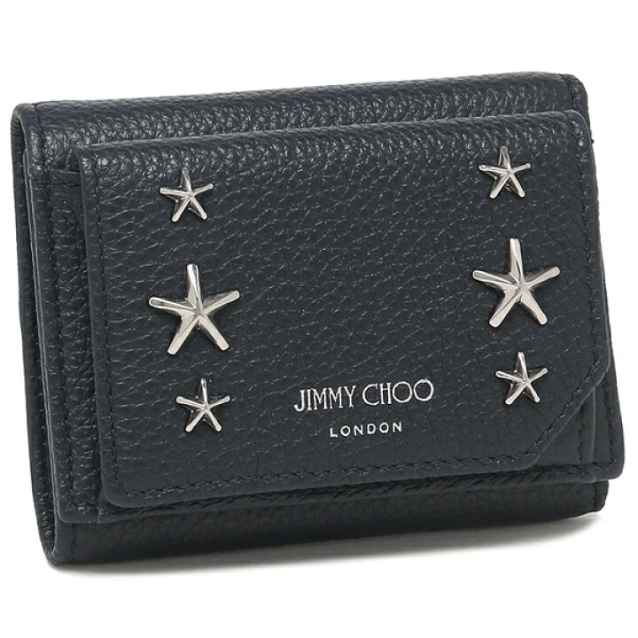 楽天市場 ジミーチュウ 三つ折り財布 ビアーレ ミニ財布 ネイビー メンズ レディース Jimmy Choo Bealeuuf 返品ok Axes アクセス 楽天市場店
