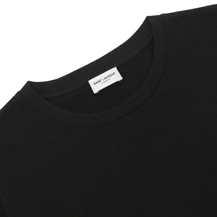 楽天市場】サンローランパリ Tシャツ トップス ロゴ ブラック  