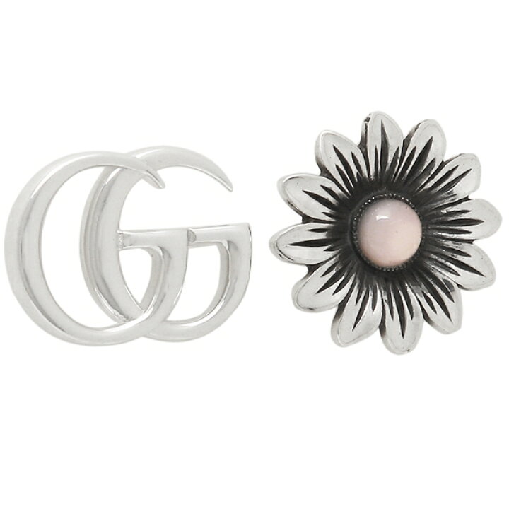 楽天市場 返品ok グッチ アクセサリー ピアス ダブルg フラワー スタッズ シルバー ピンク メンズ レディース Gucci J8440 8164 Axes アクセス 楽天市場店