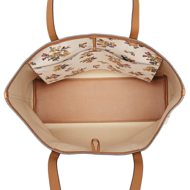 楽天市場 トリーバーチ バッグ トートバッグ 花柄 ブラウン マルチ レディース アウトレット Tory Burch 117 対応 返品ok Axes アクセス 楽天市場店