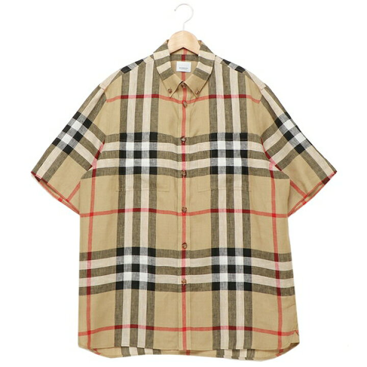 楽天市場】バーバリー シャツ 半袖シャツ ベージュ メンズ BURBERRY 